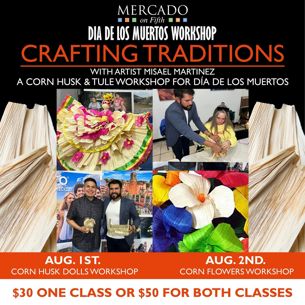 DAY 1: Crafting Traditions — A Corn Husk & Tule Workshop at Mercado, 1 August | Event in Moline | AllEvents