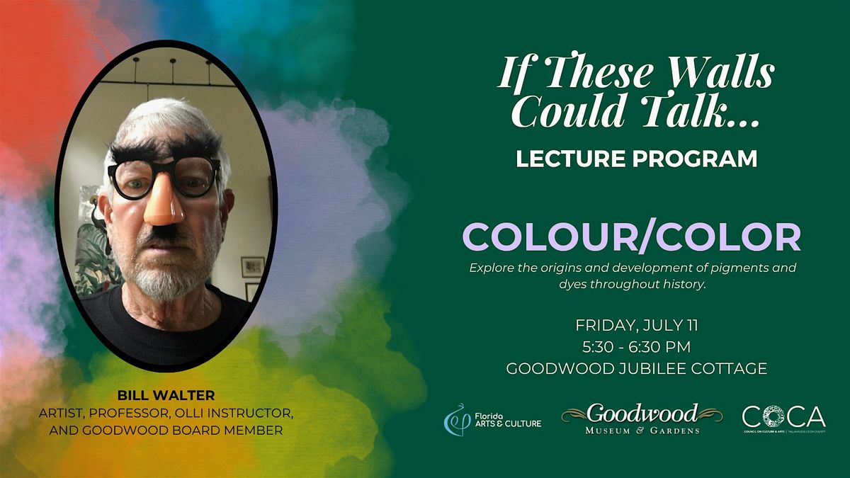 If These Walls Could Talk Lecture: Colour/Color, 11 July | Event in Tallahassee | AllEvents