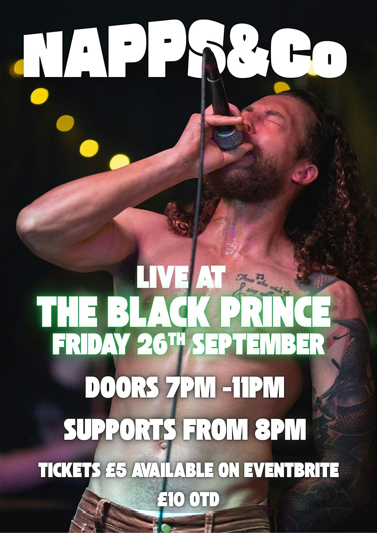 NAPPS & CO LIVE @ THE BLACK PRINCE + supports, 26 September | Event in Northampton | AllEvents