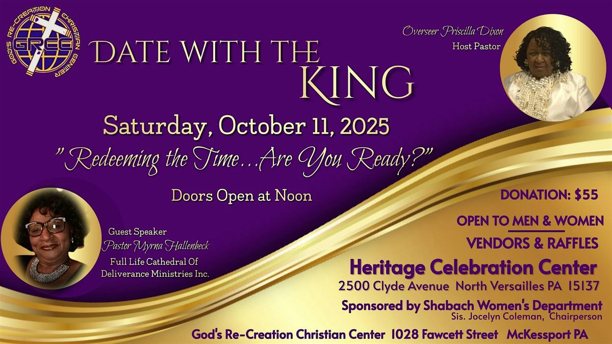 Date with the King, 11 October | Event in North Versailles Township | AllEvents