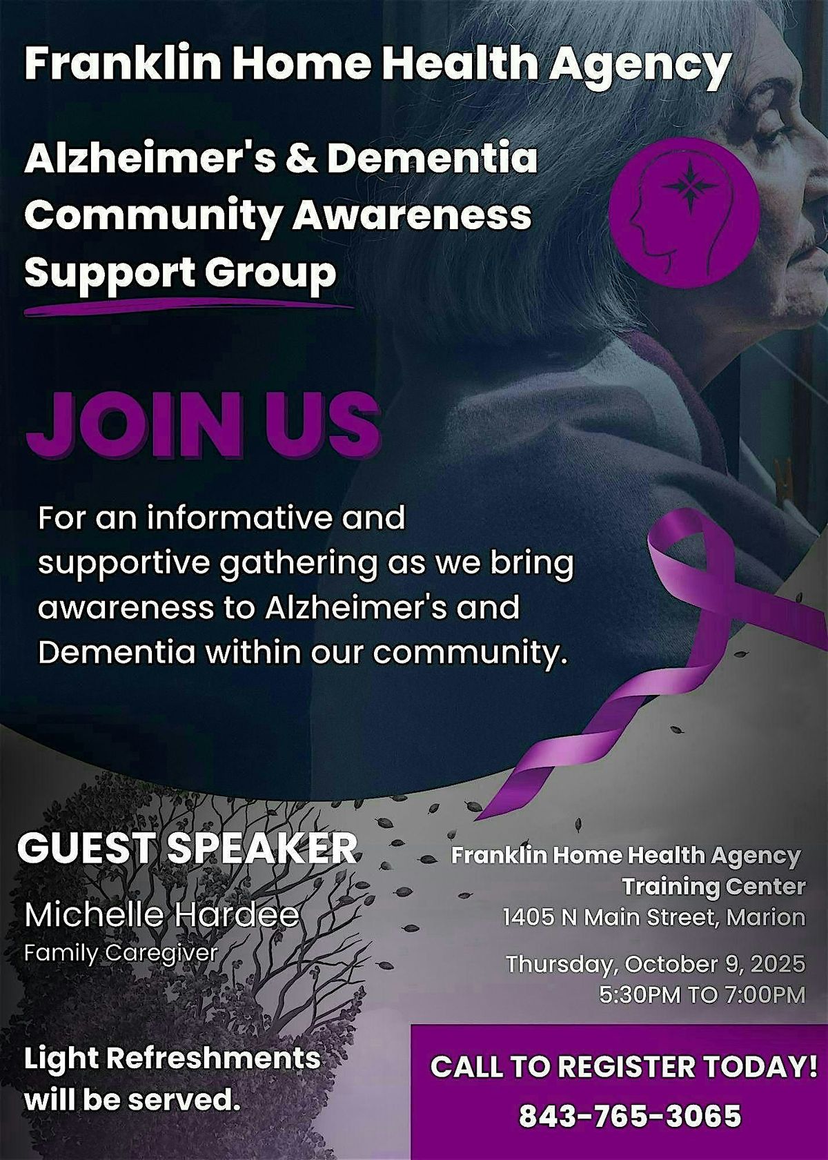 Alzheimer's & Dementia Support Group, 9 October | Event in Marion | AllEvents