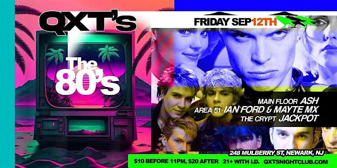 FLASHBACK FRIDAYS - THE 80's!, 12 September | Event in Newark | AllEvents