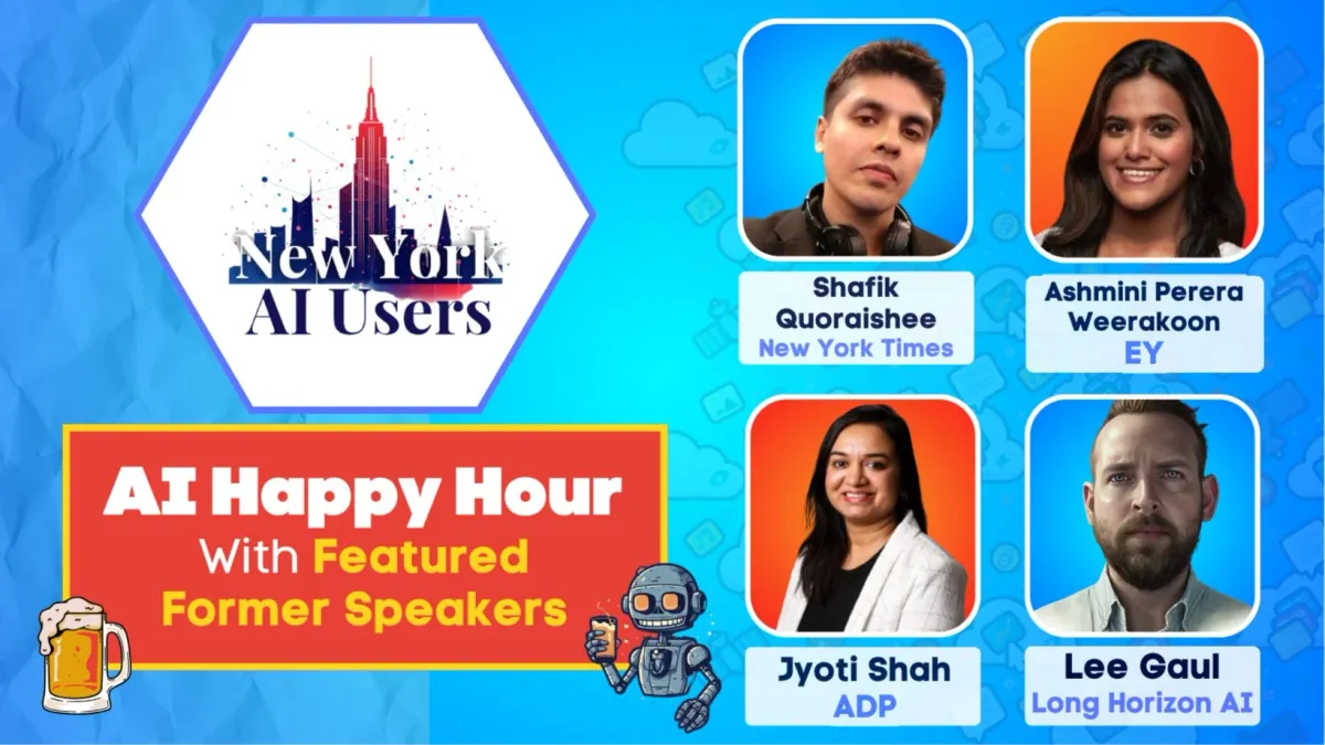 NYC AI Users - AI Enthusiasts Happy Hour with Special Guests, 6 November | Event in New York | AllEvents