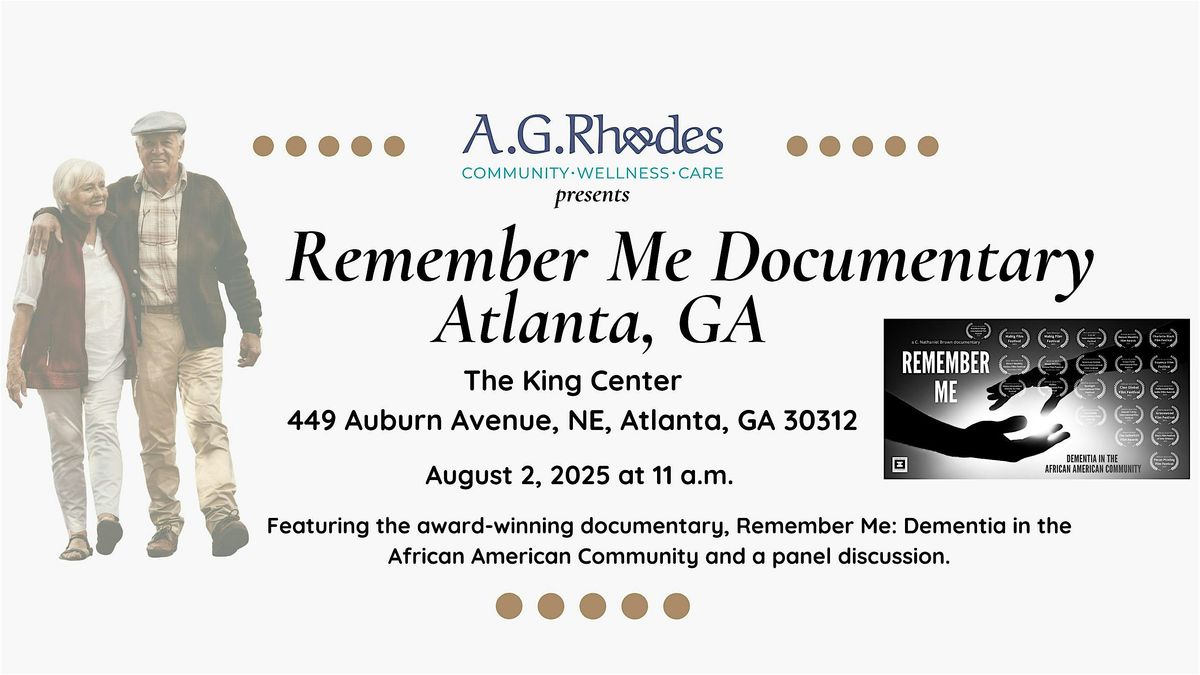 Remember Me Screening - King Center, Atlanta, 2 August | Event in Atlanta | AllEvents