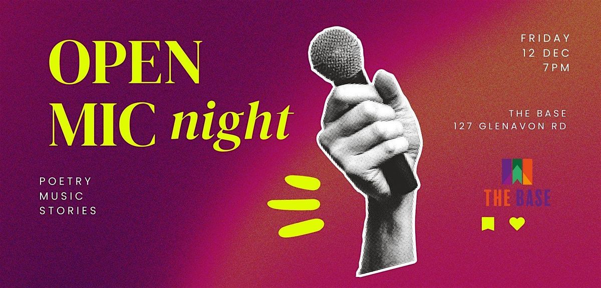 Open Mic Night at The Base, 12 December | Event in Glasgow | AllEvents