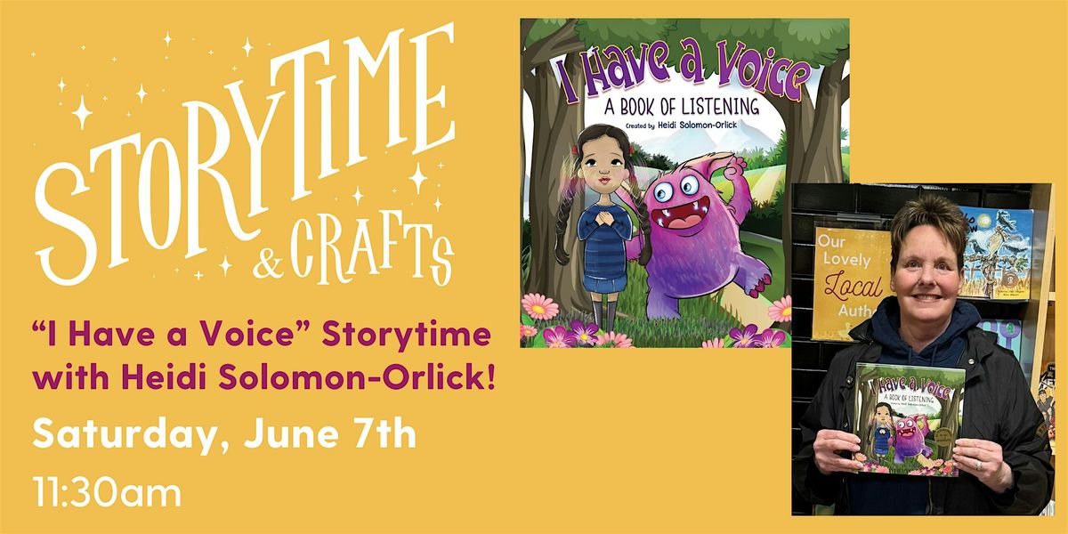 I Have a Voice: A Book of Listening Author Meet & Greet, 7 June | Event in Manchester | AllEvents