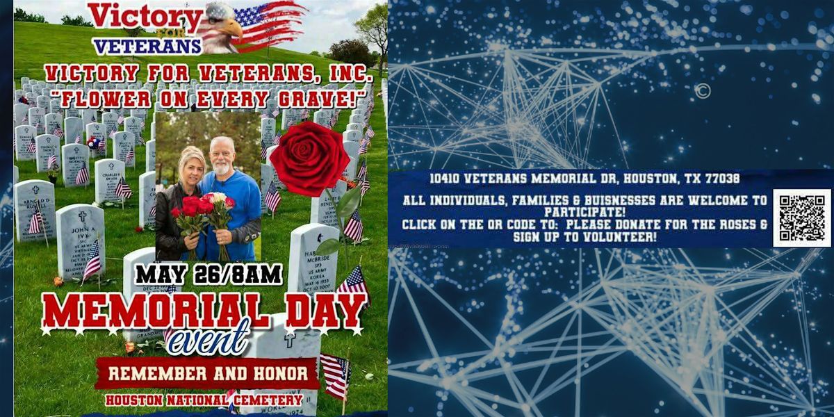 Victory for Veterans "Flower on Every Grave" with The NET, 26 May | Event in Houston | AllEvents