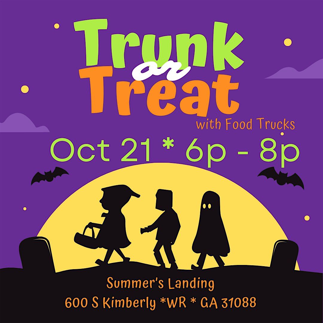 Trunk or Treat with Food Trucks, 21 October | Event in Warner Robins | AllEvents