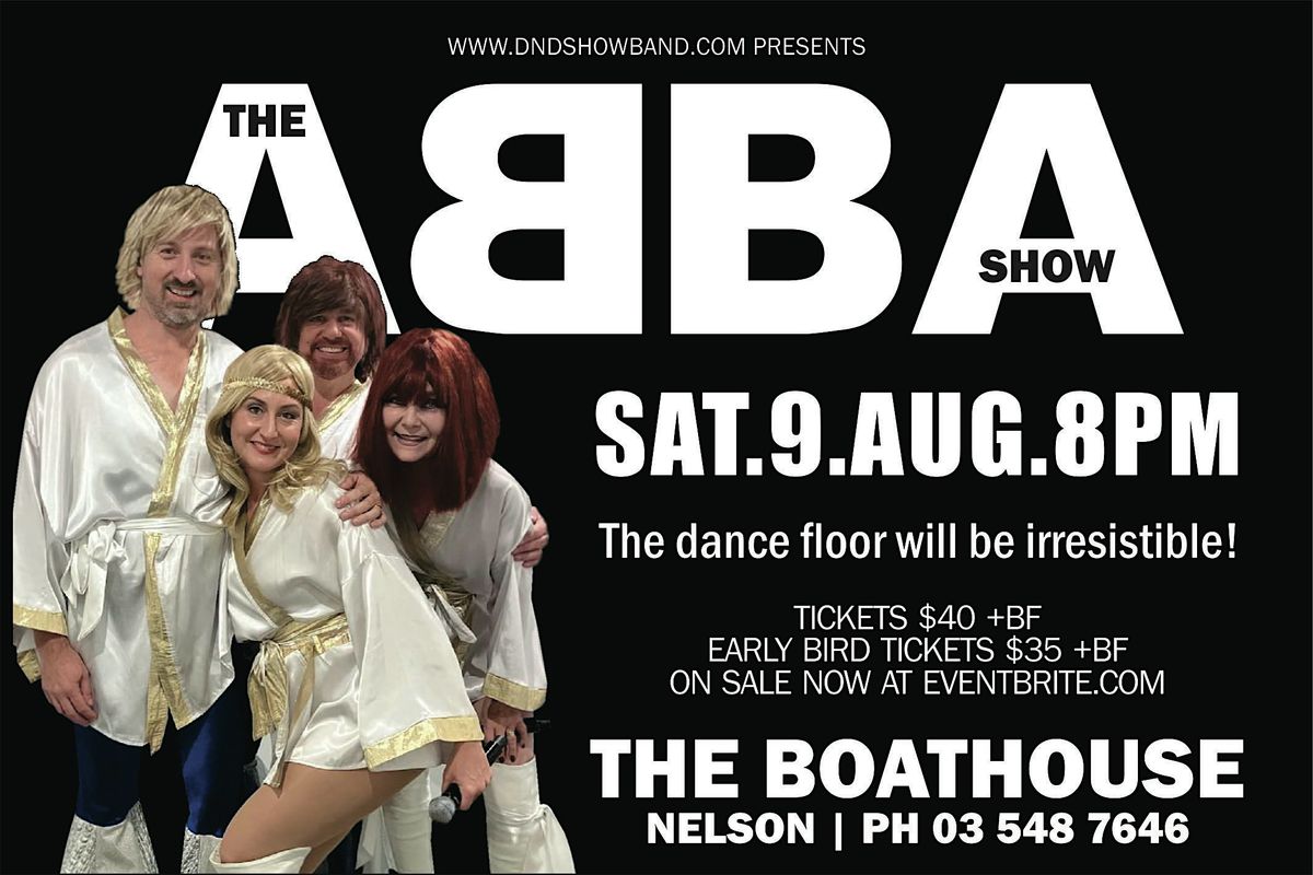 THE ABBA SHOW at the Boathouse, Nelson, 9 August | Event in Nelson | AllEvents