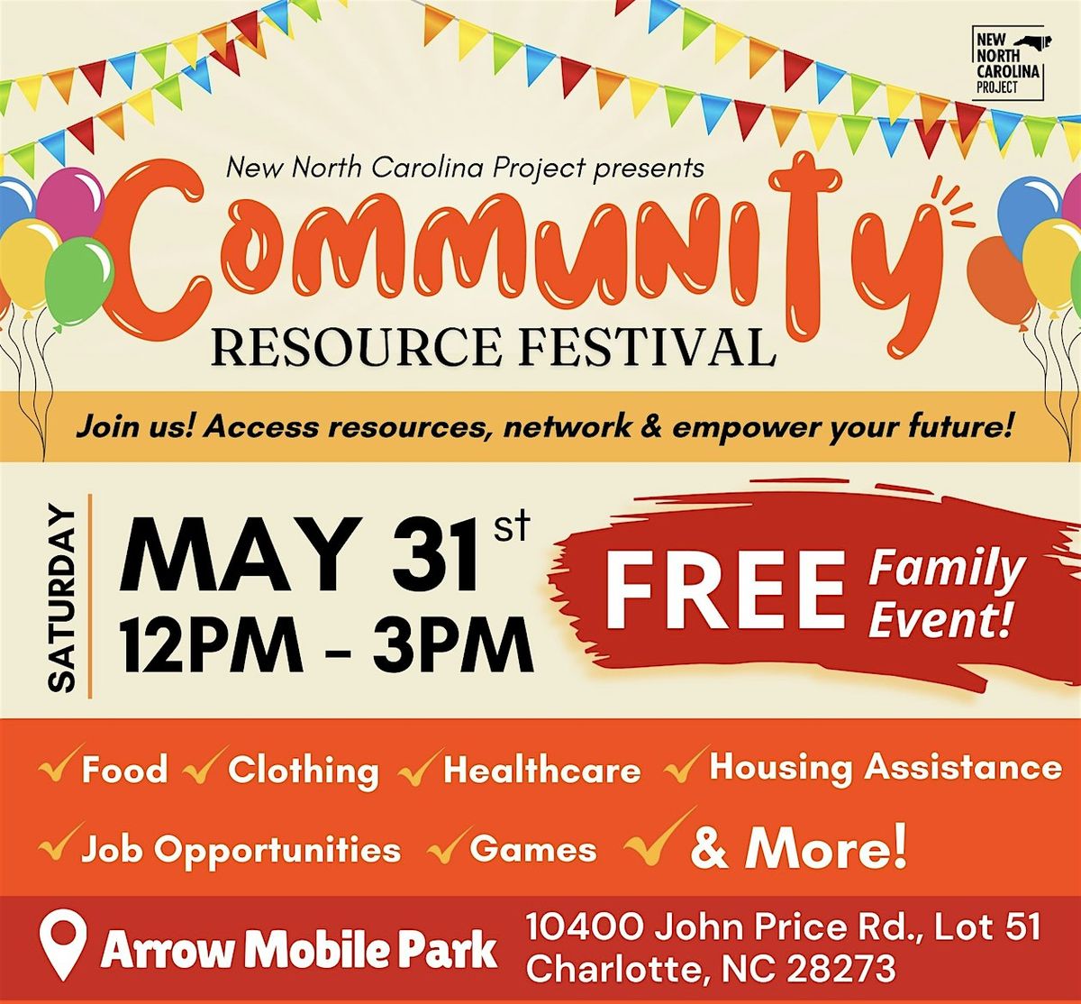 Community Resource Festival, 31 May | Event in Charlotte | AllEvents