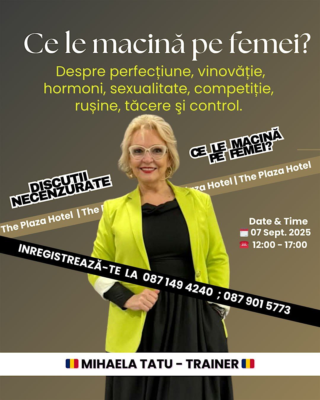 Ce le macină pe Femei?, 7 September | Event in Dublin | AllEvents