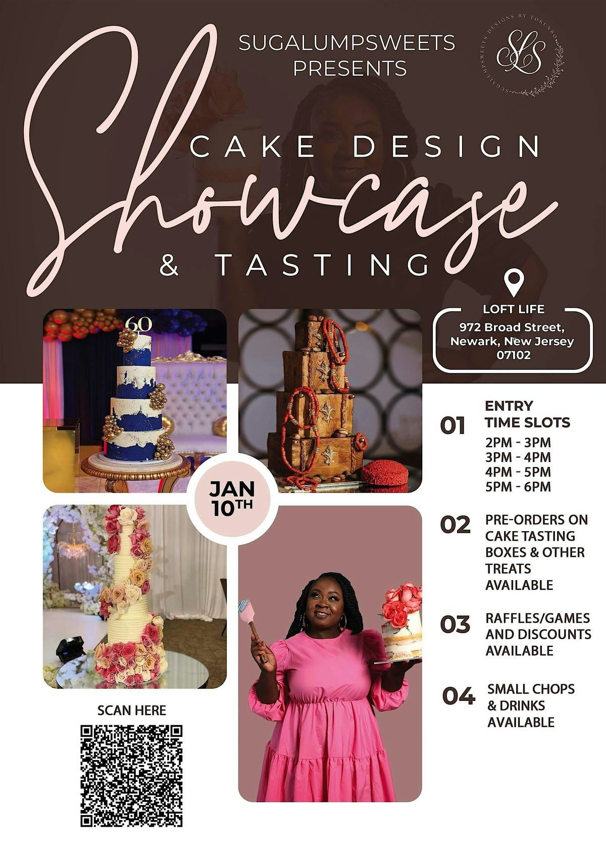 Sugalumpsweets Cake Design Showcase and Tasting, 10 January | Event in Newark | AllEvents