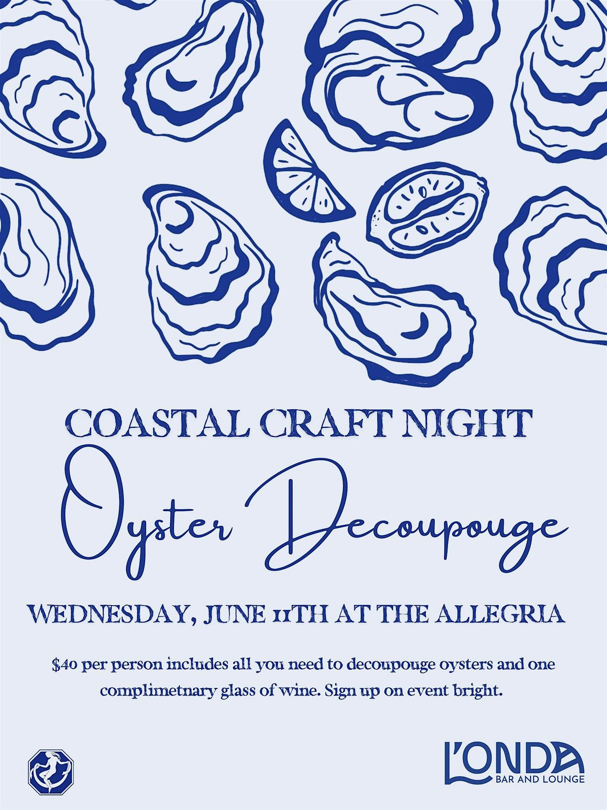 Coastal Craft Night: Oyster Decoupage | Event in Long Beach | AllEvents