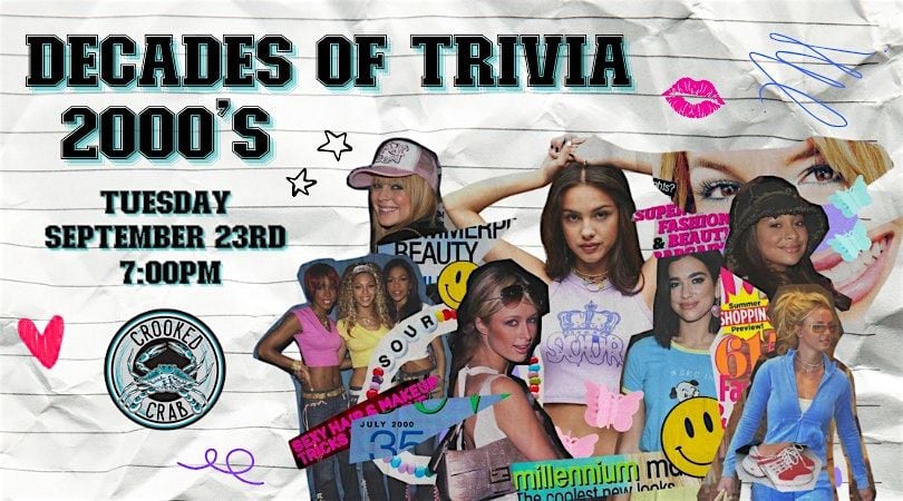 2000's Pop Culture Trivia at Crooked Crab Brewing Company, 23 September | Event in Odenton | AllEvents