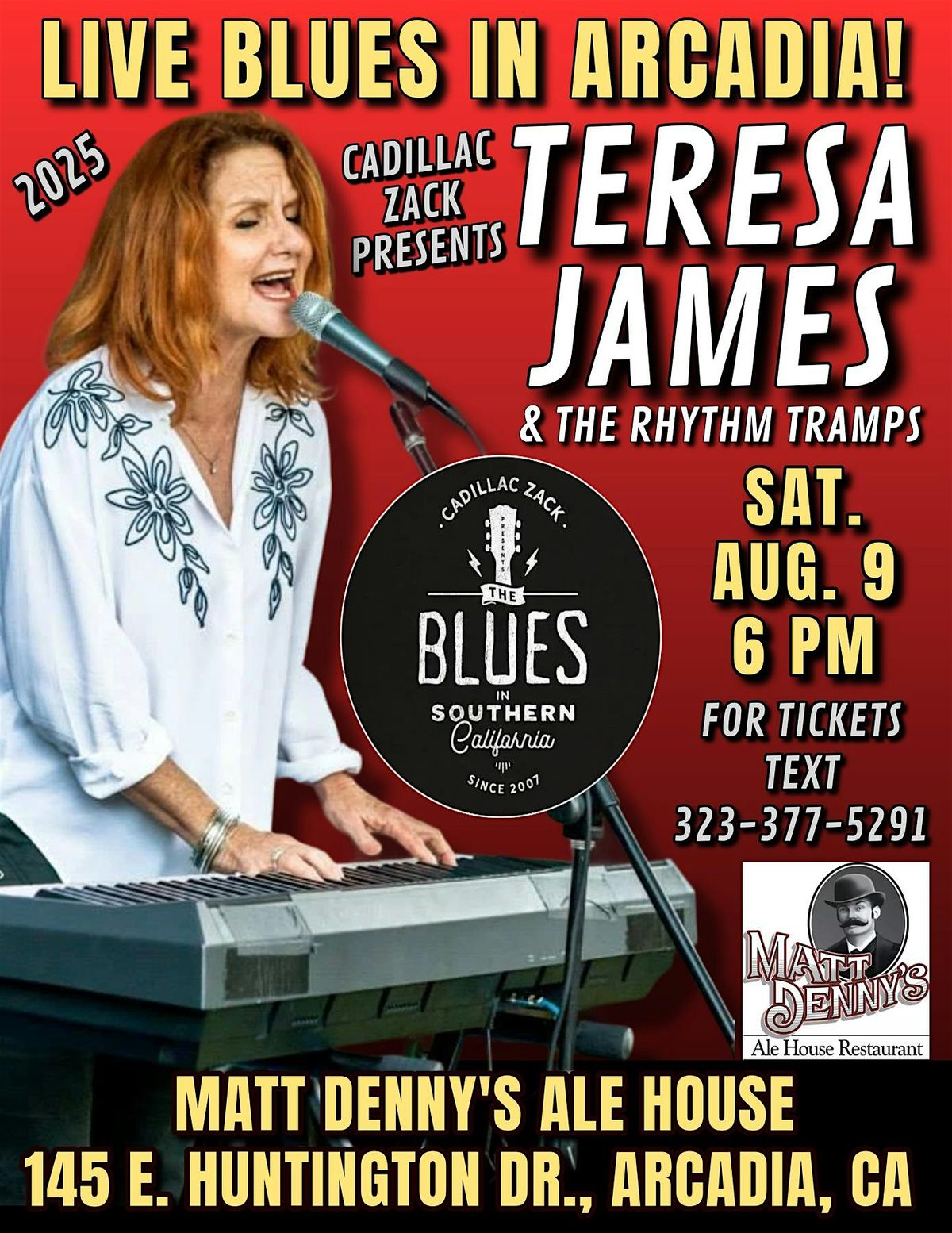 TERESA JAMES & THE RHYTHM TRAMPS - Soul and Blues Greats! - in Arcadia!, 9 August | Event in Arcadia | AllEvents