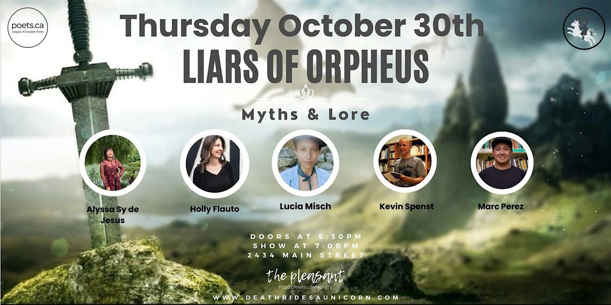 Liars of Orpheus: Myths and Lore, 30 October | Event in Vancouver | AllEvents