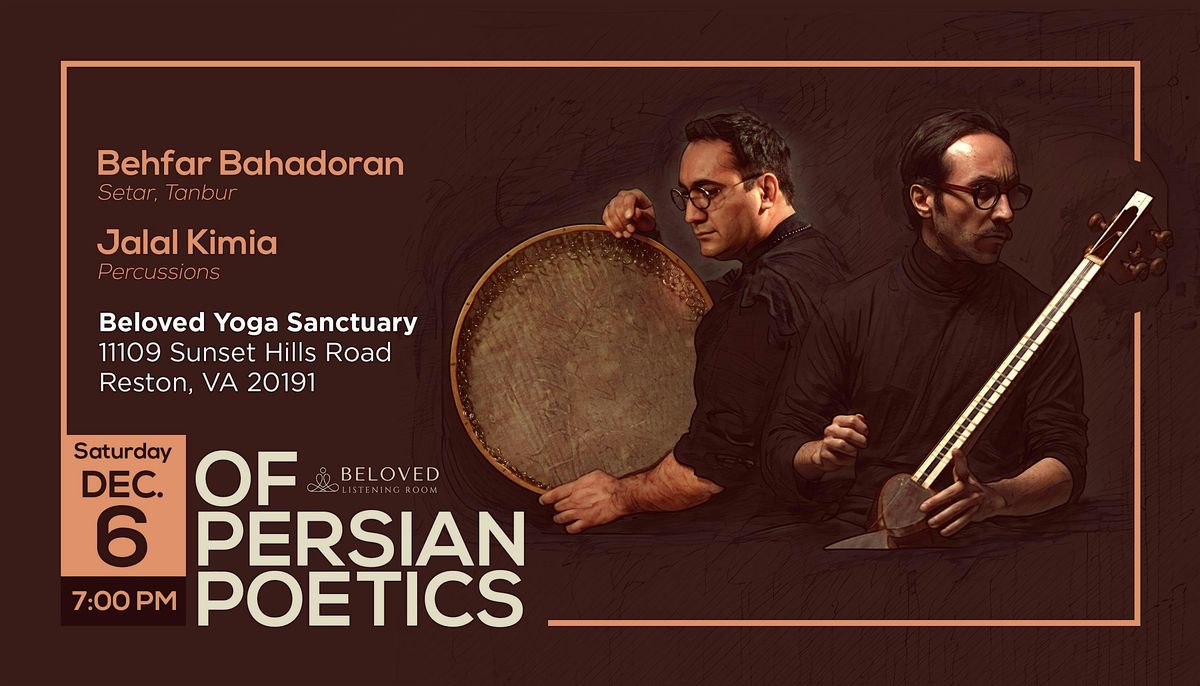 Of Persian Poetics, 6 December | Event in Reston | AllEvents