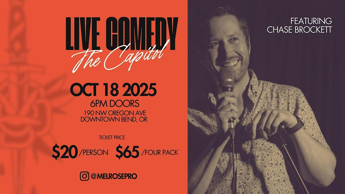 Live Comedy at The Capitol, 18 October | Event in Bend | AllEvents
