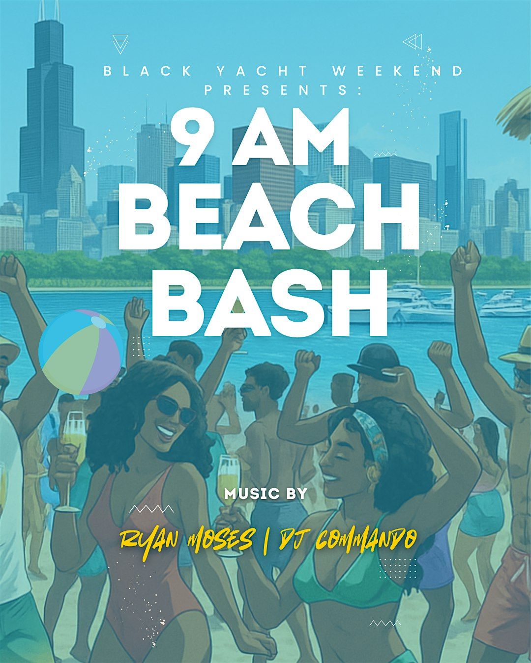 9 AM Beach Bash - Black Yacht Weekend Yacht Day Pre-Party, 21 June | Event in Chicago | AllEvents