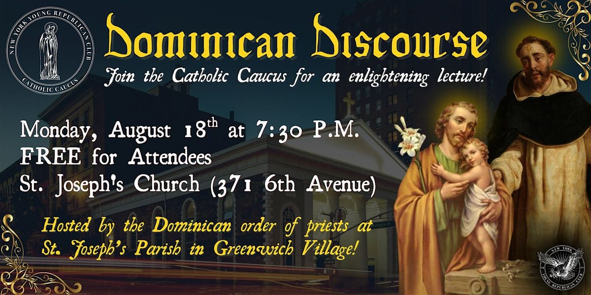 Dominican Discourse, 18 August | Event in New York | AllEvents