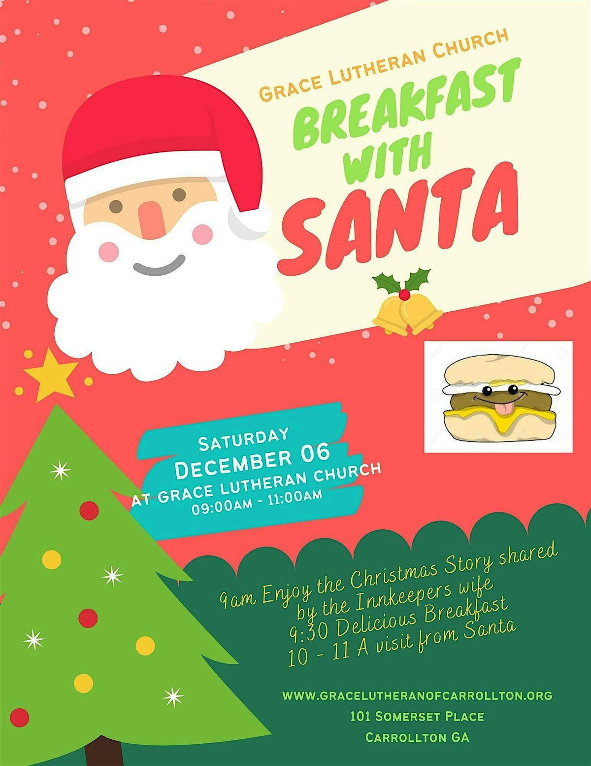 BREAKFAST WITH SANTA - FREE EVENT, 6 December | Event in Carrollton | AllEvents