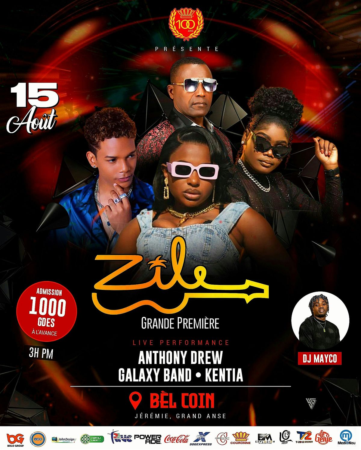 GRANDE PREMIÈRE ZILE / JÉRÉMIE, 15 August | Event in Jérémie | AllEvents