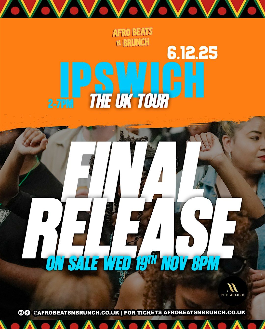 IPSWICH 6th Dec - Afrobeats N Brunch- Joy is comin Tour, 6 December | Event in Ipswich | AllEvents