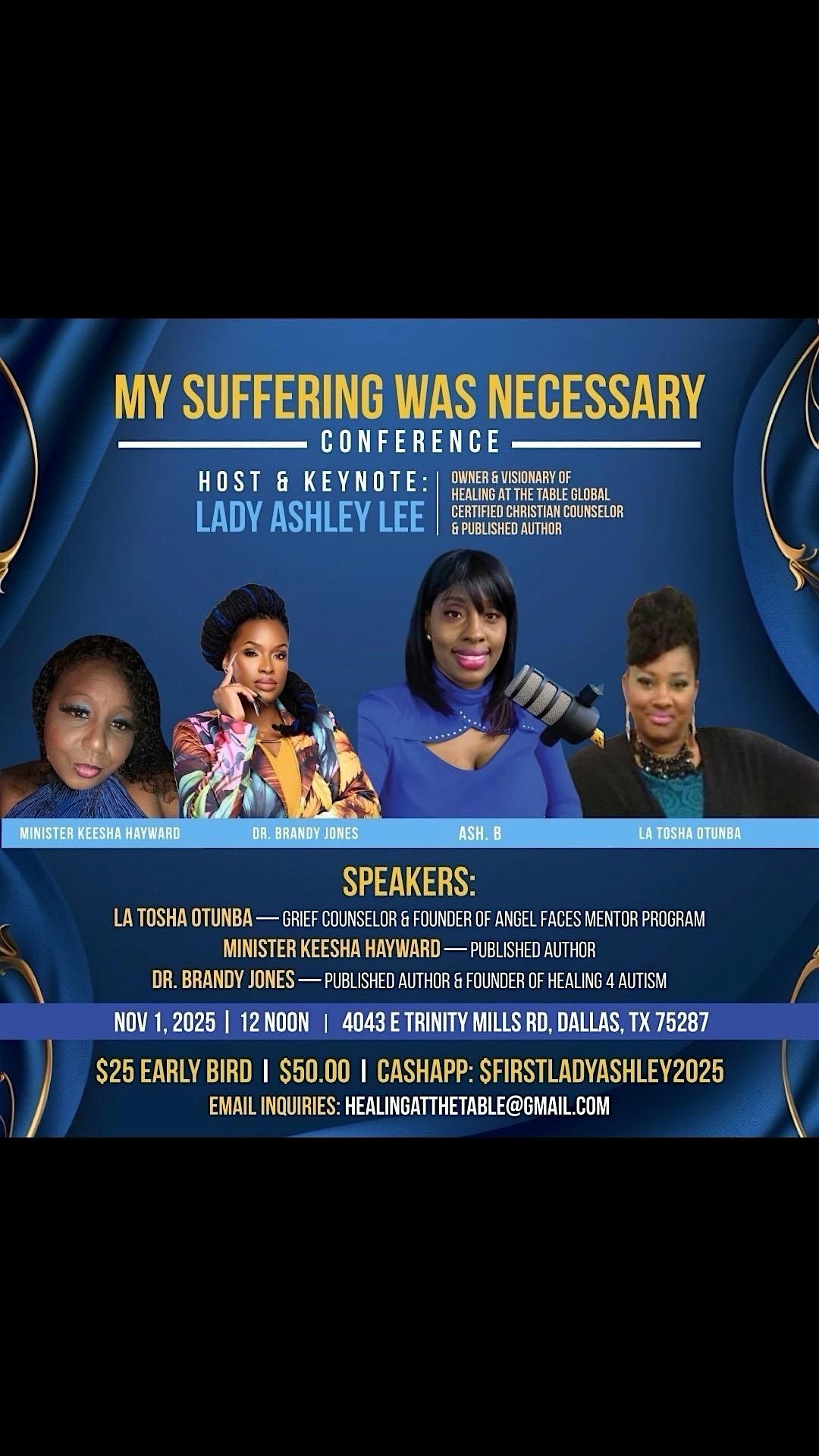 My Suffering Was Necessary, 1 November | Event in Dallas | AllEvents