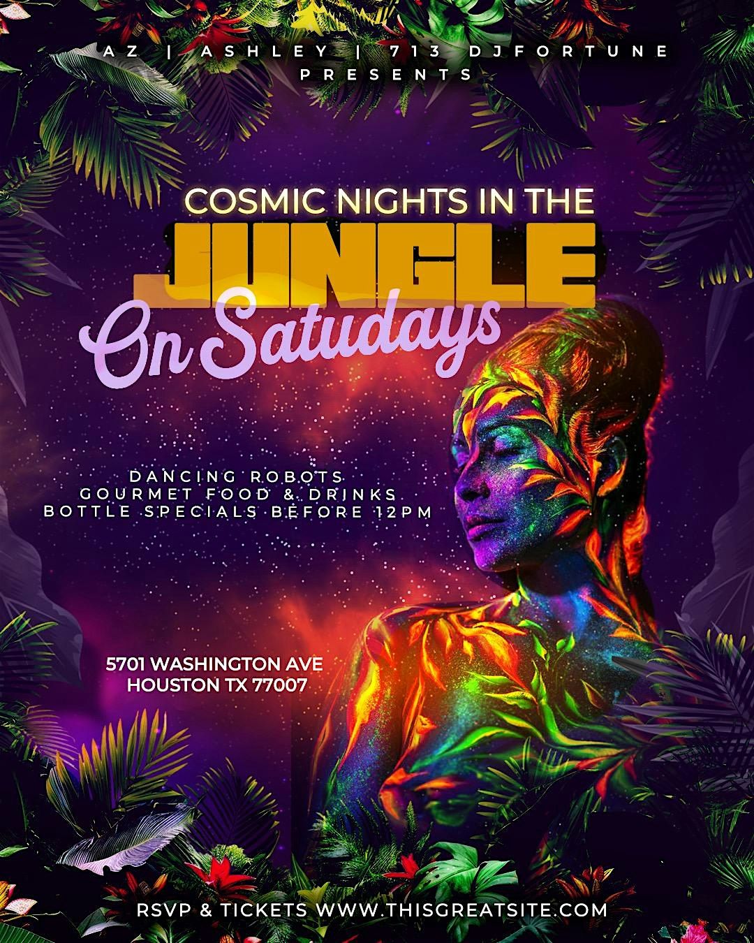 Cosmic Night In The Jungle | Event in Houston | AllEvents