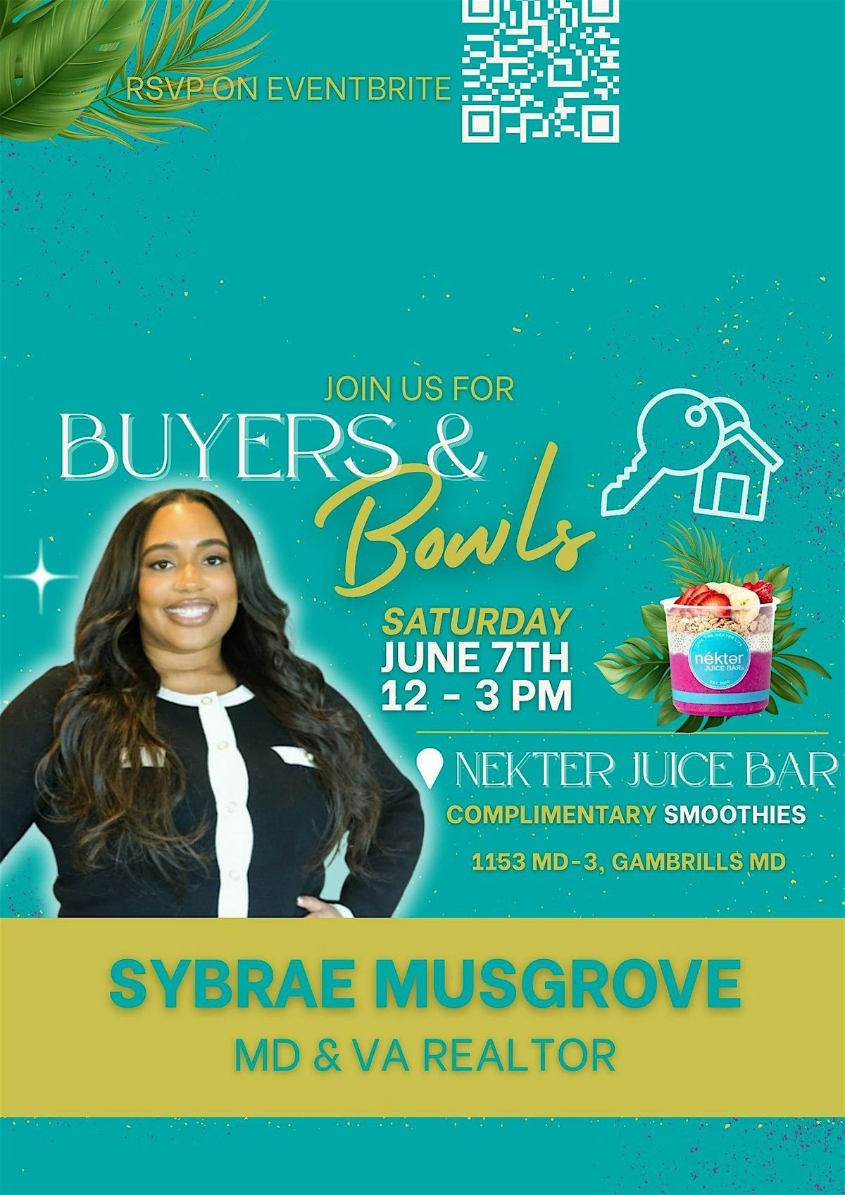 Buyers & Bowls: Homebuyer 101 Over Smoothies, 7 July | Event in Gambrills | AllEvents