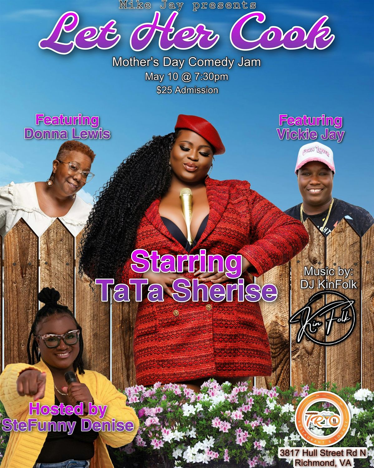 "Let Her Cook" Mother's Day Comedy Jam, 10 May | Event in Richmond | AllEvents
