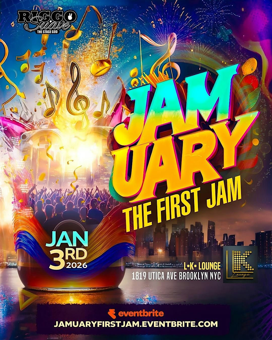 JAMUARY (The First Jam For 2026), 3 January | Event in Brooklyn | AllEvents