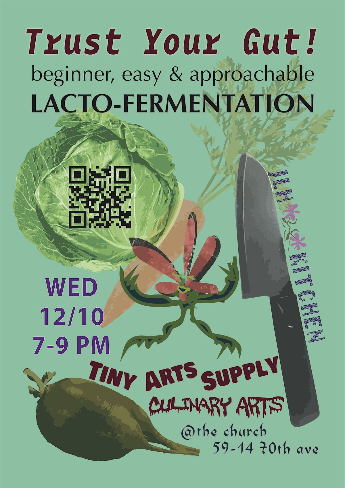 Trust Your Gut! - Lacto-Fermentation Class, 10 December | Event in Queens | AllEvents