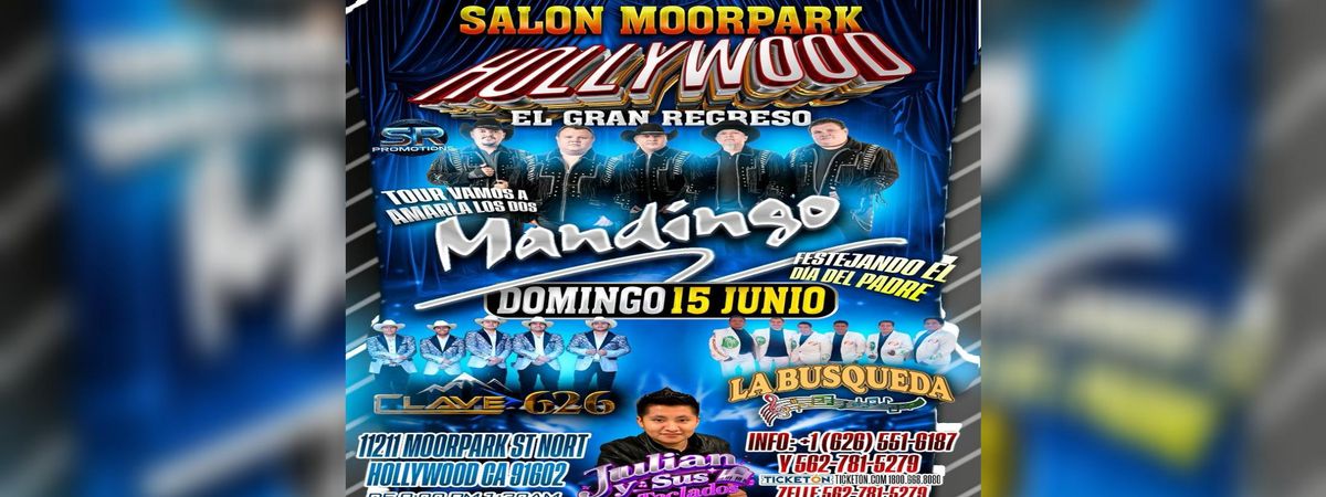 MANDINGO, CLAVE 626 Y MAS, 15 June | Event in Studio City | AllEvents