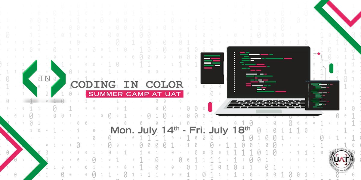 Coding in Color Summer Camp at UAT, 14 July | Event in Tempe | AllEvents