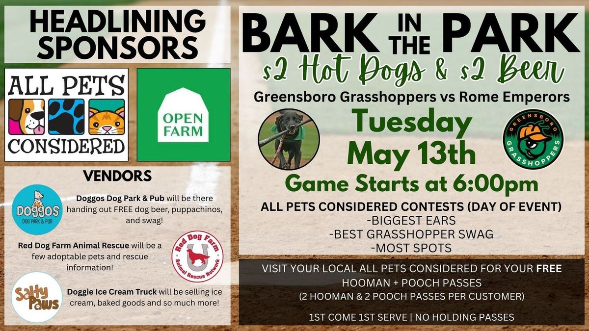 Rome Emperors at Greensboro Grasshoppers at First National Bank Field, 21 April | Event in Greensboro | AllEvents