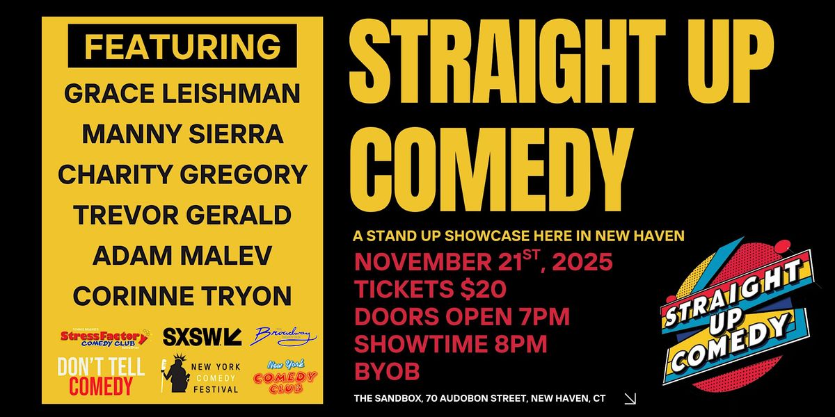 Straight Up Comedy with Grace Leishman, 21 November | Event in New Haven | AllEvents