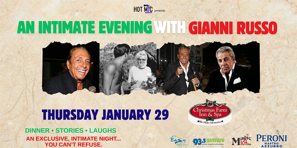 Gianni Russo from The Godfather Dinner Show at Christmas Farm Inn & Spa, 29 January | Event in Jackson