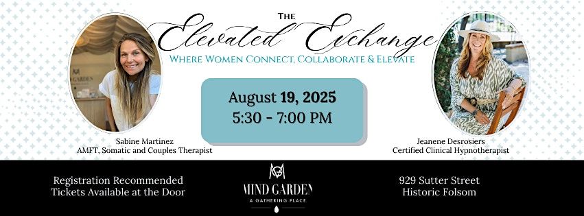 The Elevated Exchange, 19 August | Event in Folsom | AllEvents