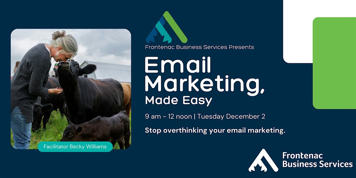Email Marketing, Made Easy, 2 December | Event in Harrowsmith | AllEvents