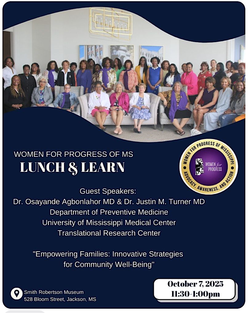 Women for Progress - October Lunch & Learn, 7 October | Event in Jackson | AllEvents
