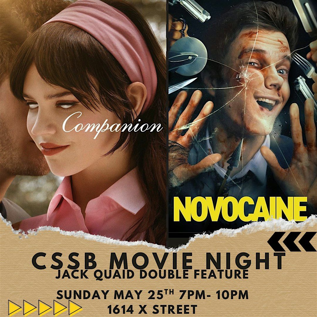 CSSB MOVIE NIGHT, 25 May | Event in Sacramento | AllEvents