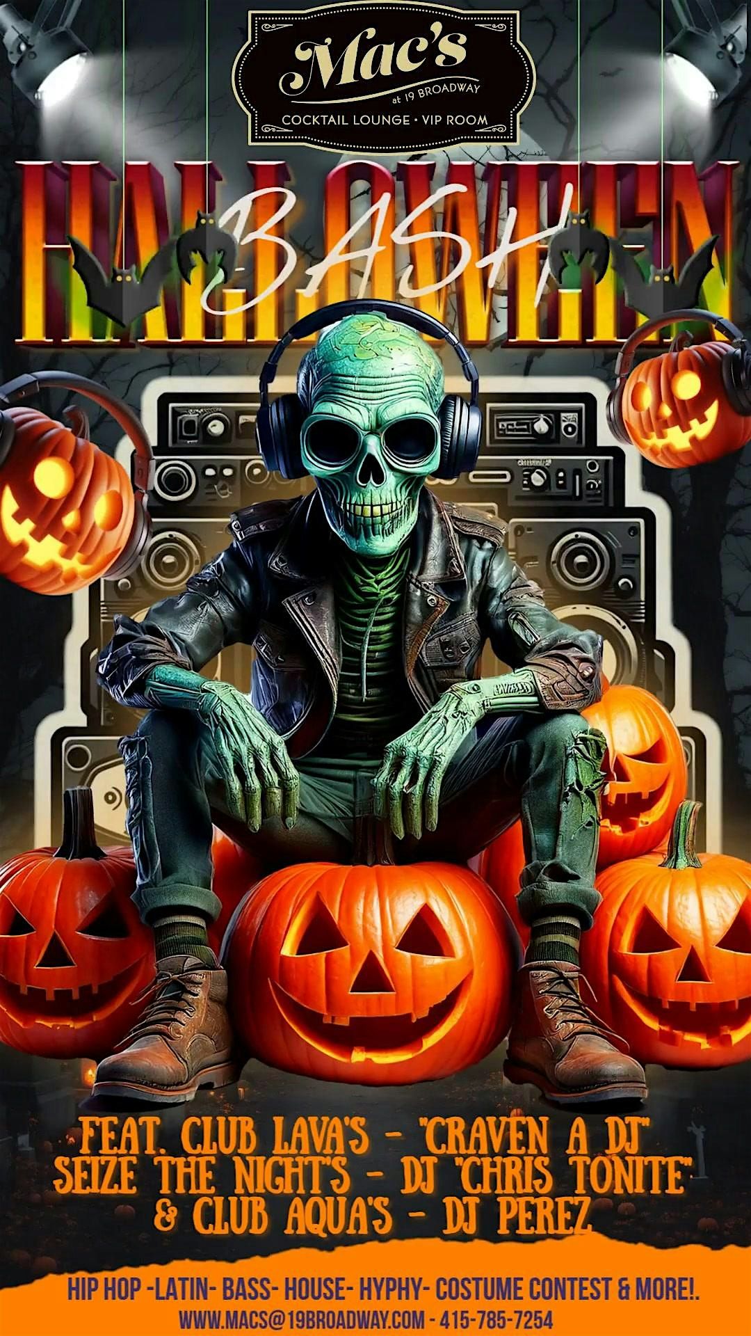 Mac’s Halloween Bash 2025 | DJs • Dance • Costume Contest, 31 October | Event in Fairfax | AllEvents