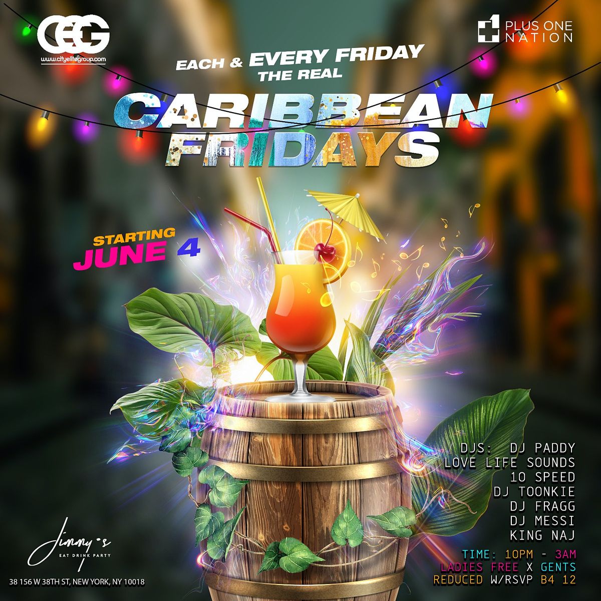 Caribbean Fridays Jimmy S 38 Nyc New York July 2 To February 5 Allevents In Naj Naj Naj Festival 2022