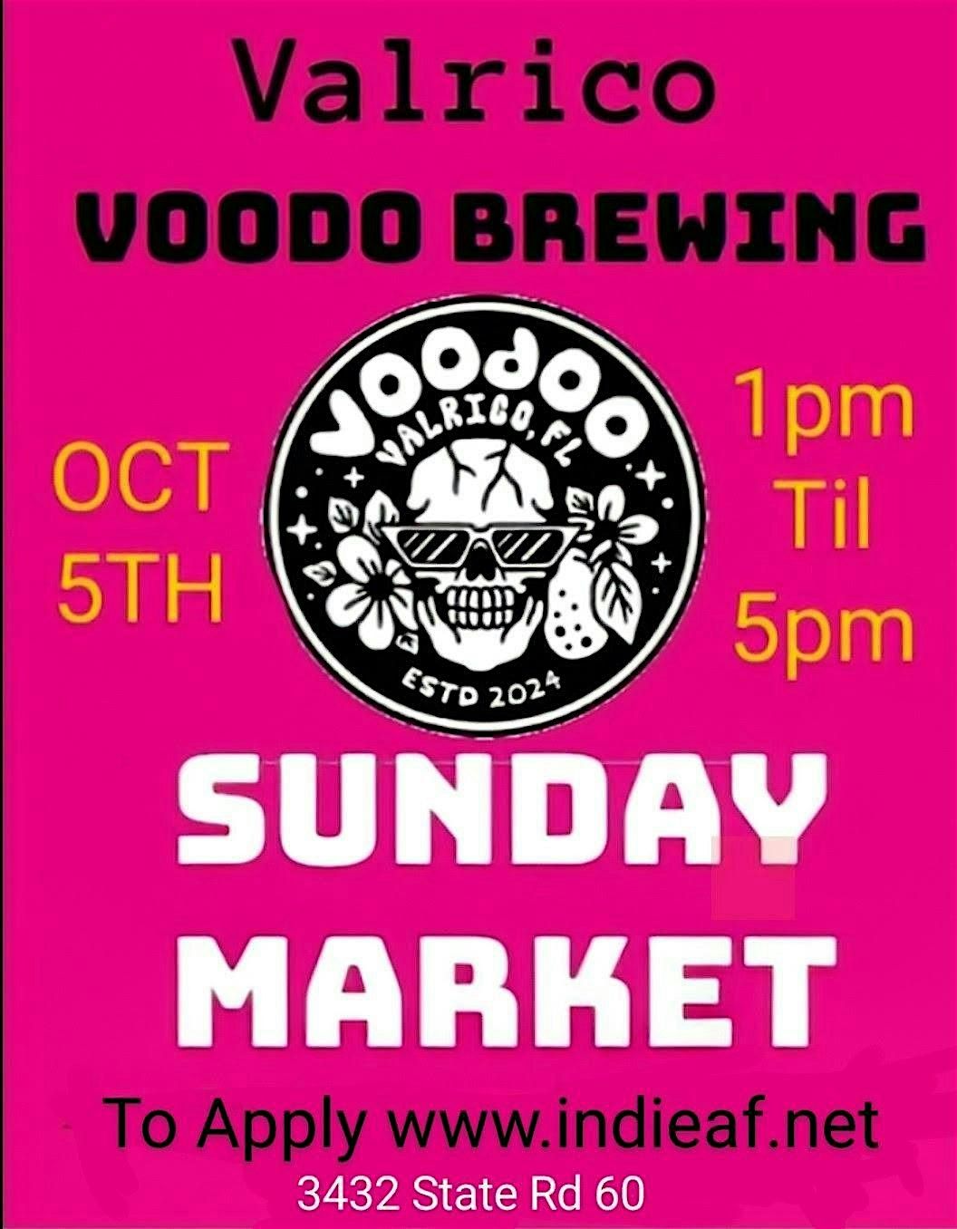 Sunday Bazaar at Voodoo Brewing Valrico, 5 October | Event in Valrico | AllEvents