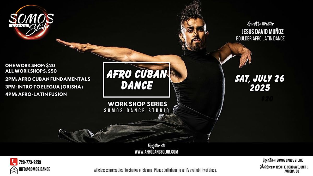 Somos - Afro Cuban Workshop Series - with Jesus David Muñoz | Event in Aurora | AllEvents