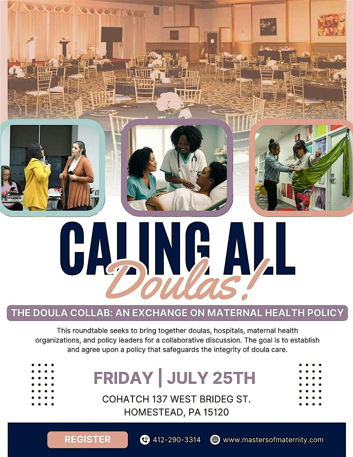 The Doula Collab: An Exchange on Maternal Health Policy, 25 July | Event in Homestead | AllEvents