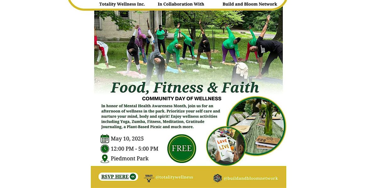 Food, Fitness & Faith: Community Day of Wellness, 10 May | Event in Atlanta | AllEvents