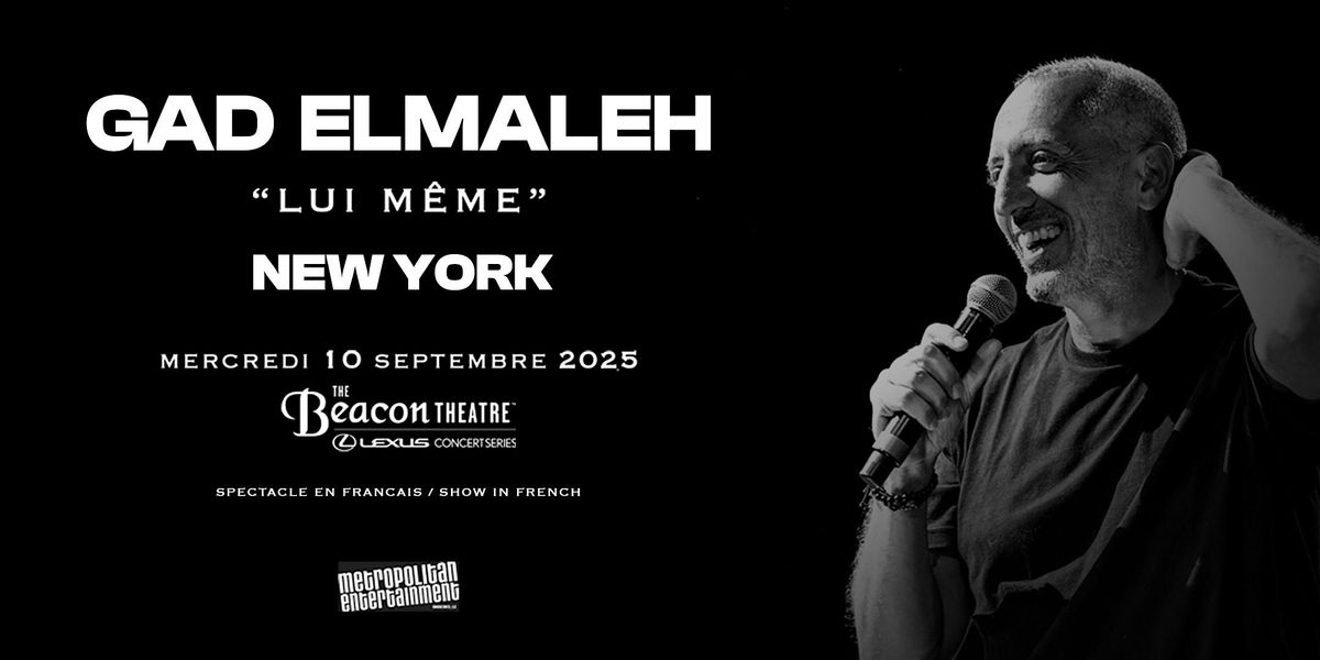 Gad Elmaleh, 10 September | Event in New York | AllEvents
