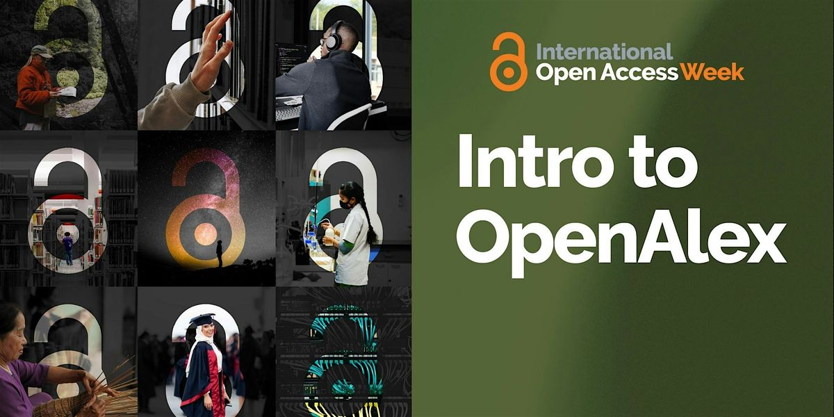 Intro to OpenAlex, 23 October | Event in Riverside | AllEvents